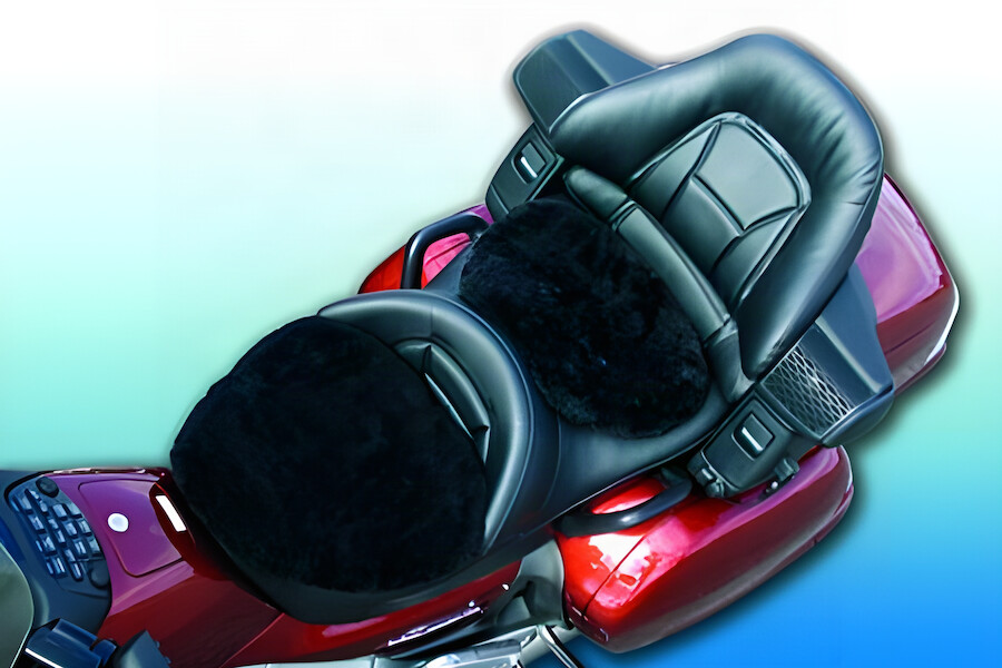 Honda Gold Wing with SKWOOSH sheepskin gel seat pads